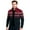 Wine, variant on CharmCyan Men’s Full Zip Knitted Sweater with Stand Collar and Geometric Pattern for Comfortable Everyday Wear Dark Gray L