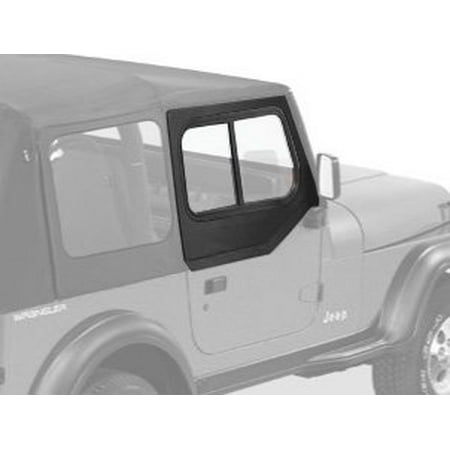 - Bestop 51785-15 Jeep Wrangler Upper-Door Sliders, Black Denim