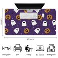 thumbnail image 5 of Long Mouse Pads for Desk,Halloween Ghost Pumpkin Pattern Desk Mats on Top Of Desks, Desk Mouse Pad Extra Large with 3mm Non-Slip Base and Stitched Edge for Gaming,Office,Work,Home 47.3x23.6in, 5 of 5