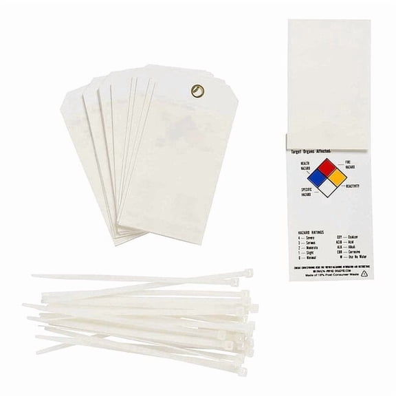 Brady Tag, Chemical Hazard, Polyester, 3 in W, 5 3/4 in H 99102