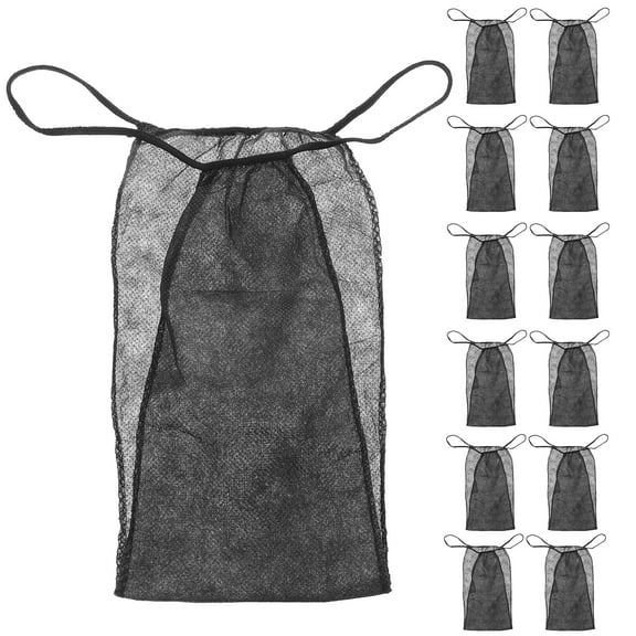 1 Set 50pcs Women Disposable Underwear Beauty Salon Sauna Briefs (Black)