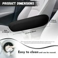 thumbnail image 7 of Yuyamidu Black Armrest Cover for Car Truck Van SUV 2 Pcs Car Front Seat Armrest Covers Elastic Car Seat Arm Rest Cover Auto Armrest Protectors Accessories, 7 of 7
