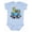 AE-Light Blue, variant on My First Trip to the Zoo Animals Boys or Girls Baby Bodysuit