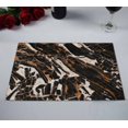 thumbnail image 2 of PKQWTM Black Brown Metal Design Marble Kitchen Dining Table Mats Placemats Size 12x18 Inches, Set of 2 Pieces, 2 of 2
