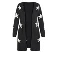 thumbnail image 4 of Evans Women's Plus Size Starry Soft Knit Relaxed Fit Cardigan, 4 of 5