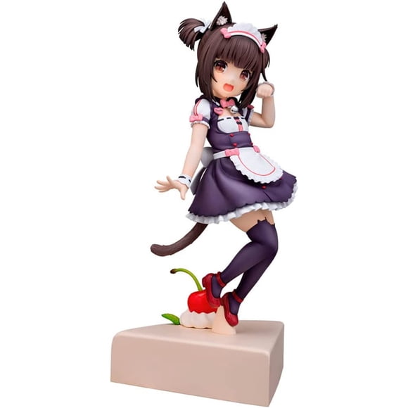 New Nekopara Chocola 1/7 Pretty Kitty Style Character Anime Statue Figure Desktop Ornament Popular Decorations Fan Souvenirs Creative Gift Collection 7.8inch/20cm