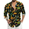 thumbnail image 2 of PMUYBHF T-Shirt Imprimé 3D Numérique pour Hommes Manches Courtes Col Rabattu 3252 S, 2 of 5