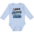 thumbnail image 3 of Inktastic I have The Best Mom in The World with Speech Bubble Boys Long Sleeve Baby Bodysuit, 3 of 5