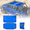 Xprite Sunshade Canopy for 2018+ Jeep Wrangler JLU - Blocks 90% Sunlight, UV Protection, Durable PVC Material