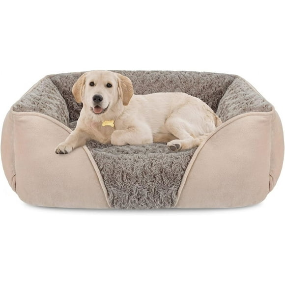 Cama para perros INVENHO, rectangular, lavable, ortopédica L (76 x 61 x 23) cm
