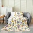 thumbnail image 2 of Halloween Theme Flannel Fleece Throw Blanket 40"x50" Kids Butterfly Plush Blanket for Boys Girls Teens Daisy Floral Flowers Fuzzy Blanket Cute Spider Web Print All Season Bed Blanket, 2 of 6