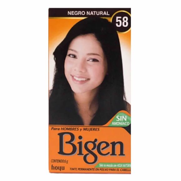 Tinte en polvo Bigen negro natural #58