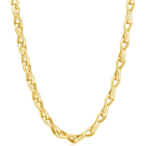 Pompeii Men's 14k Gold (83gram) or Platinum (156gram) 6.5mm Link Chain Necklace 20" (,)