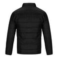thumbnail image 7 of Puffer Jacket for Men Full Zip Stand Collar Down Coat Winter Warm Winter Lightweight Coat (Slightly Waterproof) (XL, Black), 7 of 7