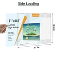 MaxGear Acrylic Sign Holder 8.5 x 11 Sign Holders Plastic Frames Clear