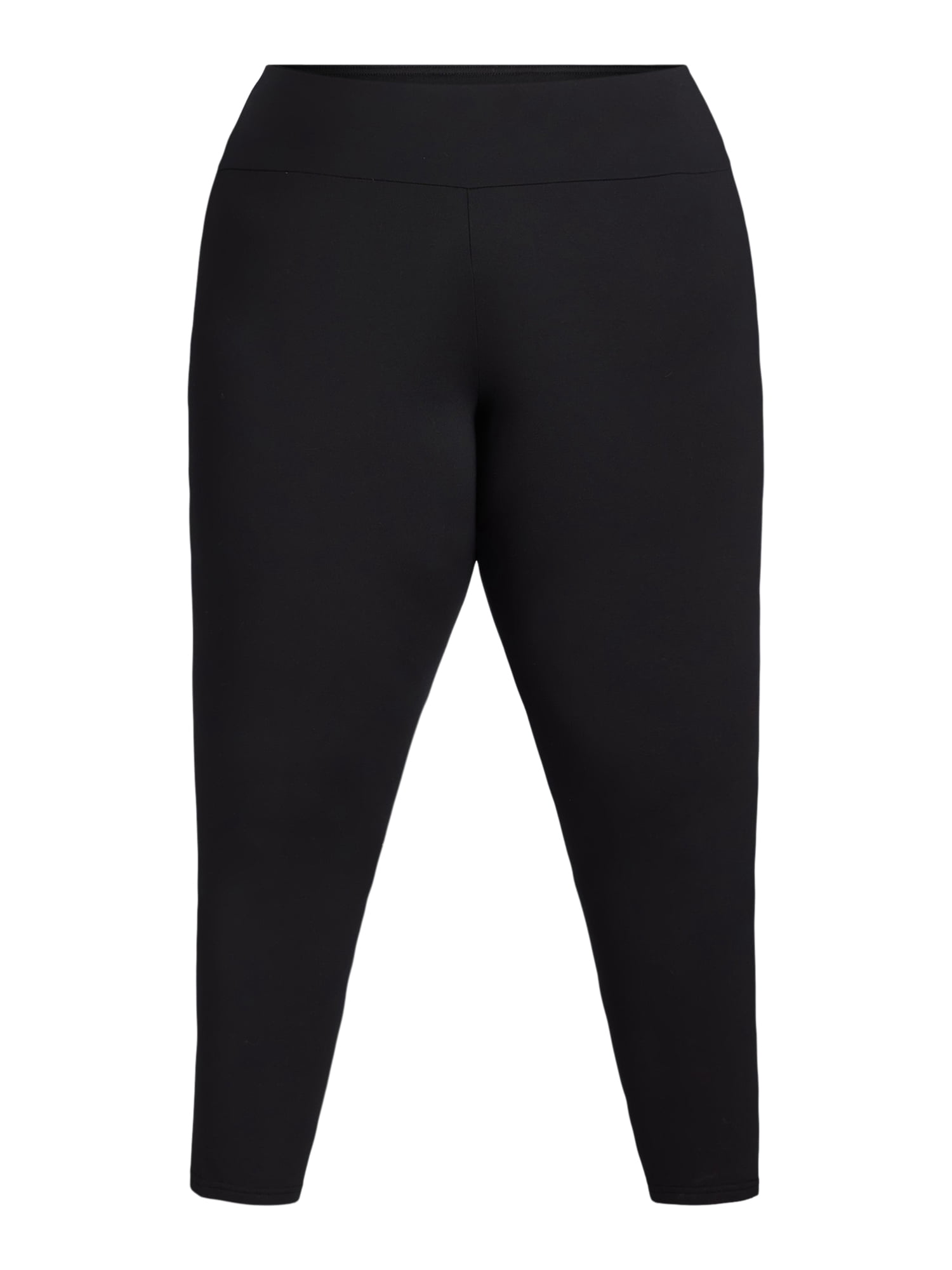 Feathers Women's Plus Fleece Leggings, 26” Inseam, 5-Pack, Sizes 1X-5X