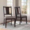 thumbnail image 6 of Furniture of America Arvin Modern Padded Seat Dining Chairs, Espresso (Set of 2), 6 of 10