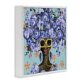 thumbnail image 3 of Stupell Industries Sunning In Blue Florals White Framed Giclee Art design by Yvette St. Amant, 17 x 17, 3 of 8