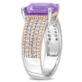 thumbnail image 4 of Everly Women's Amethyst and Topaz Sterling Silver Ring, 4 of 7