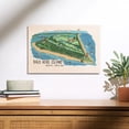 thumbnail image 2 of Lantern Press 12x18 Inch Premium Wood Sign, Ready to Hang Wall Decor, Bald Head Island, North Carolina, Line Drawing, 2 of 4