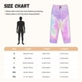 thumbnail image 3 of Balery Purple Sparkling Butterfly Pantalones de pijama para mujer, pijamas ultraligeros, pantalones de estar por casa-3X-Large, 3 of 6
