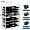 thumbnail image 6 of Sea Team 3-Tier Stackable Clear Makeup Organizer with Drawers, Acrylic Plastic Cosmetic Display Case, Jewelry Storage Box, Holder for Dresser, Bathroom, Vanity, Countertop (8 Drawers), 6 of 6