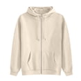 thumbnail image 6 of Ahdbta Womens Zip Up Hoodies Y2K Casual Long Sleeve Hooded Sweatshirts Fall Winter Comfy Track Jackets with Pockets, 6 of 6