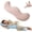 Pink, variant on Pea Pod Body Pillow for Side Sleepers, S-Shaped Cooling Full Body Pillow, Long Bolster Hug Pillow for Hip, Knee, Back & Leg Support, Washable Cove