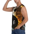 thumbnail image 3 of Balery Yin Yang Camisetas sin mangas para hombre, absorbe la humedad y protege contra el mal olor.-Medium, 3 of 7