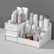thumbnail image 3 of Makeup Organizer for Vanity, Large Capacity Cosmetic Storage Box with Drawers for Cosmetics, Lipsticks, Nail Care, Skin Care, White, 3 of 4