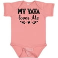 thumbnail image 3 of Inktastic My Yaya Loves Me Grandchild Girls Baby Bodysuit, 3 of 5