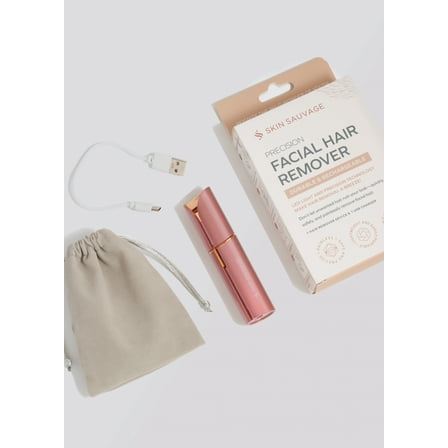 Skin Sauvage Precision Facial Hair Remover, Pain Free & Easy to Use - Reusable & Portable