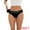 Black, variant on Unique Bargains Women's High Elasticity Panties Mid-Waisted No Trace Briefs S Beige