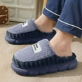 thumbnail image 2 of Oyedens Slippers for Women Men Fuzzy Bedroom House Slippers Plush Lining Memory Foam Slippers Home Slip on, 2 of 6