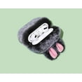 thumbnail image 6 of Fluffy Airpods Case, 3D Cute Cartoon AirPods Pro Silicone Protective Case with Airpods Accessories Finger Loop Strap (Gray Rabbit, AirPods Pro), 6 of 13