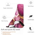 thumbnail image 3 of Yibo Pink Gold Marble Beach Towel - Perfect for Travel, Swim, and Fitness, 3 of 8