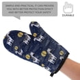 thumbnail image 3 of 2pcs Protective Oven Mitts Useful Heat Resistant Cook Mittens for Baking Use, 3 of 4