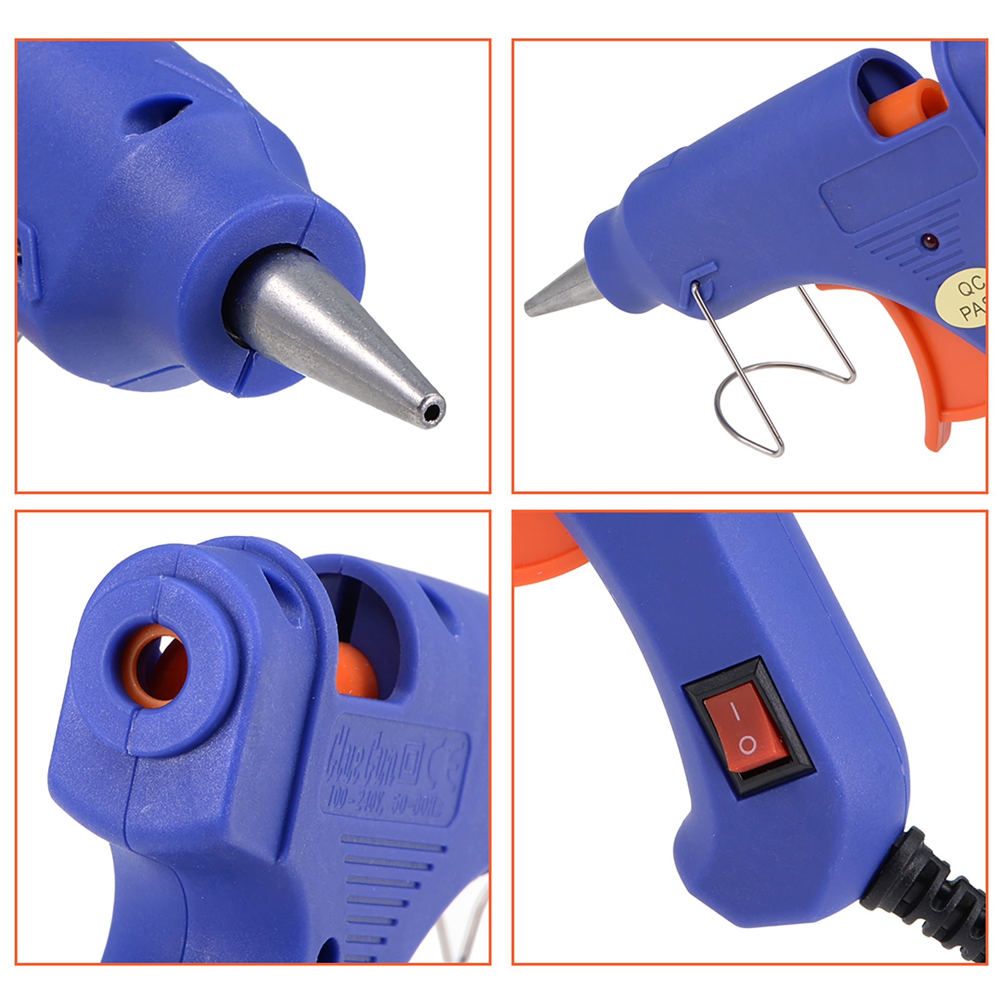 100‑240V Adjustable Temperature Industrial Heavy Duty Melting Gluefor DIY  Arts Crafts Tool(US Plug) Hot Glue Gun Leather Tools