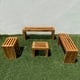 thumbnail image 2 of Sala de Jardín o Terraza para Exterior para hasta 6 personas, Estilo Vintage De Madera Durable, Resistente al Sol y Lluvia. D4 Moderno, 2 of 7