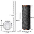 thumbnail image 5 of 20oz Spider Web Border Halloween Pattern Skinny Tumblers Stainless Steel Tumbler with Lid and Straw,Vacuum Insulated Double Wall Travel Tumbler Cups with Cleaning Brush for Coffee,Tea, 5 of 6