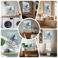 thumbnail image 6 of Ships Next Day Canvas Wall Art 18"x24", Coastal Octopus Wood Framed Canvas Print Painting, Summer Beach Vintage Ocean Coral Ready to Hang Picture Wall Decor for Home Bedroom Living Room Dining, 6 of 9