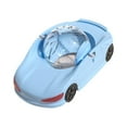 thumbnail image 3 of Coche de juguete de pedos para hámster, divertido y desmontable, transparente para hacer ejercicio. Azul, 3 of 9
