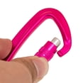thumbnail image 4 of Al Auto Bloqueo perfecl Carabiner Keychain Escalada Gancho Max Carga 500KG roja, 4 of 6