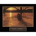 thumbnail image 2 of Frontline 24x20 Gold Ornate Wood Framed with Double Matting Museum Art Print Titled - Working Together - Sculling, 2 of 4