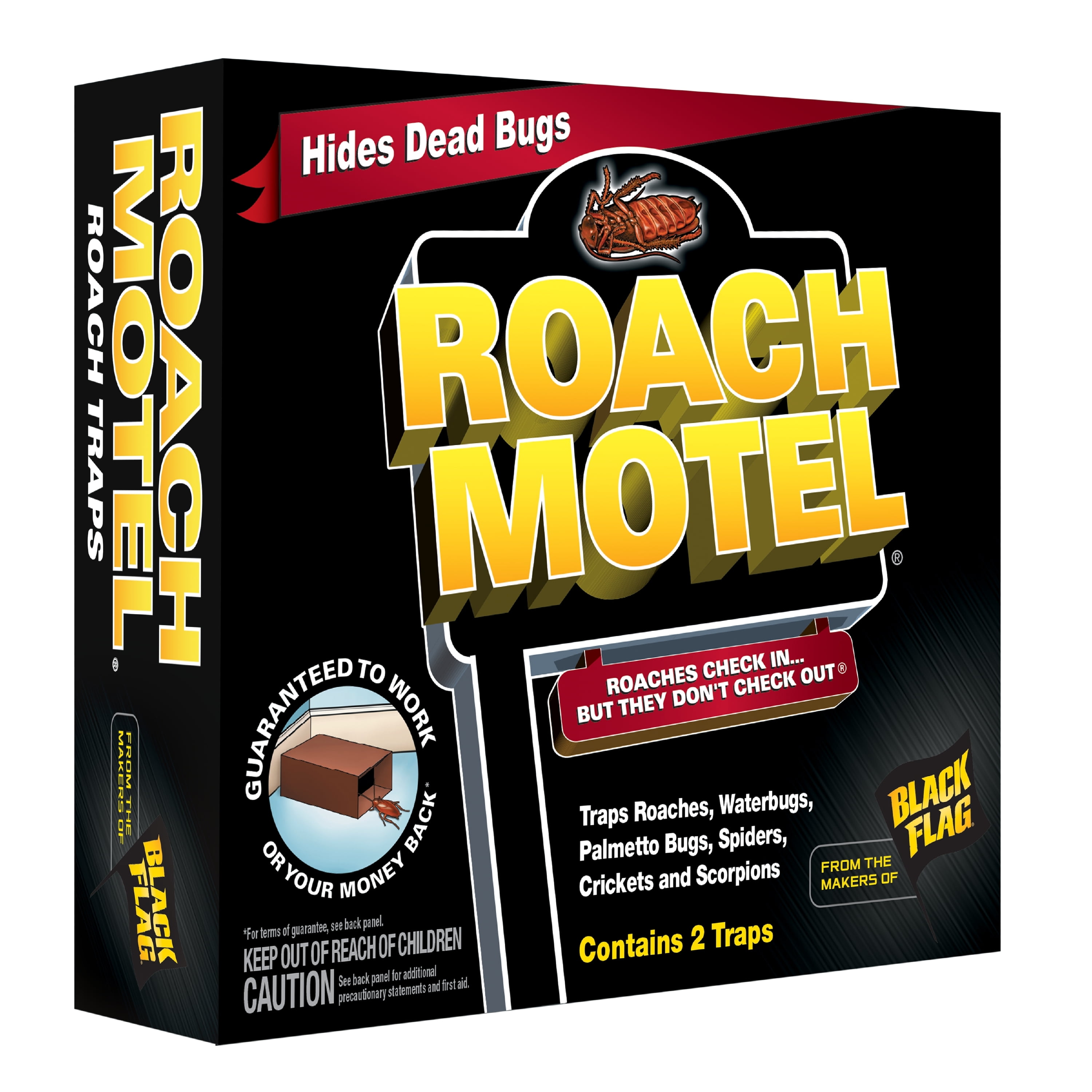 Roach Motel Traps 2 Count, Contains No Pesticides, Hides Dead Bugs