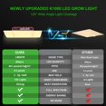 thumbnail image 2 of Lámpara LED de cultivo AGLEX K1000 de 100 W, espectro completo, regulable, 2 of 8