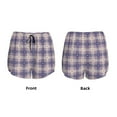 thumbnail image 5 of Picia Heart Check Plaid Pattern Women's 2 in 1 Athletic Running Shorts High Waisted Workout Casual Gym Sweat Shorts with Comfy Liner Zipper Pockets-, 5 of 9