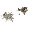 100 Pieces Half Round Faux Pearls Rivets for DIY Leather Bag Hat Clothes Shoes Decorations - Sliver, 6mm