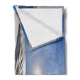 thumbnail image 2 of Sailboat Soft Flannel Fleece Throw Blanket, Sailing Boat in the Sea Maritime Speedy Beaming Sun Reflections Lifestyle Theme, Cozy Plush for Indoor and Outdoor Use, 70" x 90", Blue White, by Ambesonne, 2 of 5