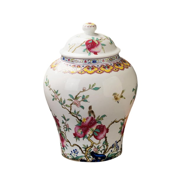 Recipiente de té de para té suelto, tarro de para , arreglo floral, florero de cerámica decorativo, tarro de almacenamiento
